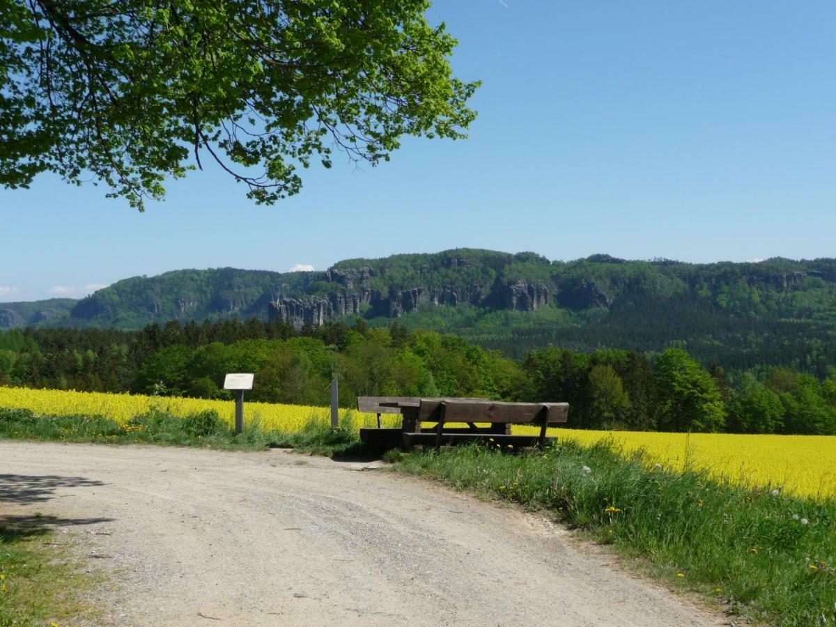 Pension Am Weinberg Saechsische Schweiz Mittelndorf Bagian luar foto