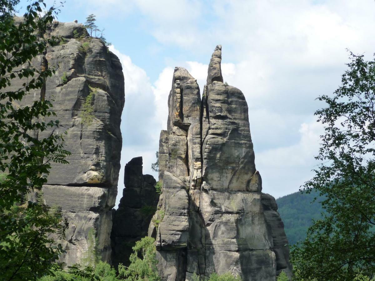 Pension Am Weinberg Saechsische Schweiz Mittelndorf Bagian luar foto