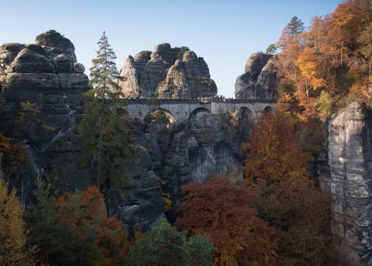 Pension Am Weinberg Saechsische Schweiz Mittelndorf Bagian luar foto